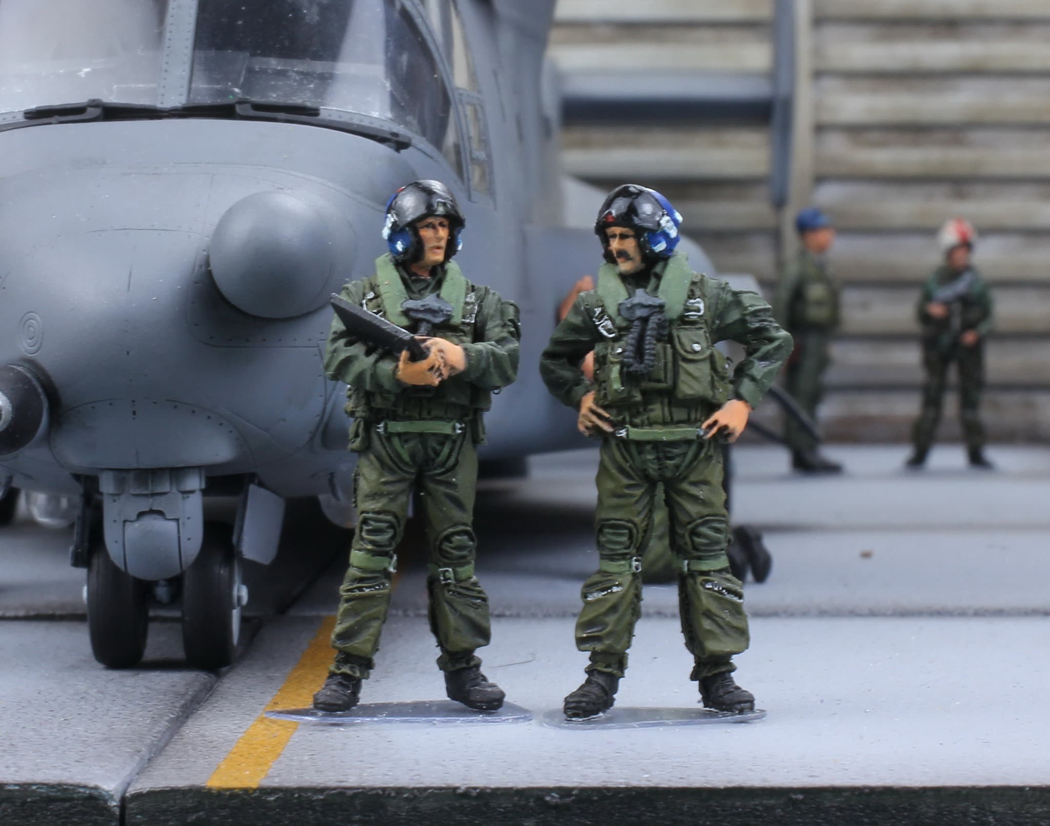 2001年　エリートフォース　US NAVY PILOT フィギュア Painted US Navy Pilot Figures: 1/48 Scale Resin Model Set - Etsy