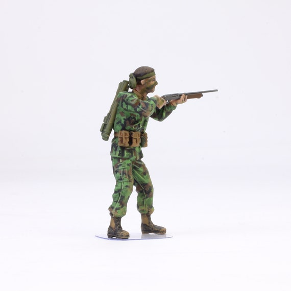 Lot De 2 Figurines Soldats Forces Spéciales 1/35 - Résine Non Peinte - Modélisme Militaire