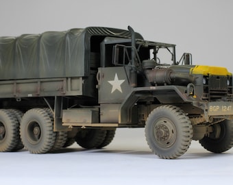 1:35 ProBuilt US Army M54A2 6x6 Cargo Truck Model, Vietnam war