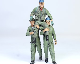 Handmade Painted Resin Figures: USAF Pilot Robin Olds, Vietnam War 1/32