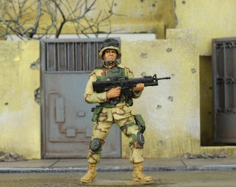 Pro-Painted Figure Soldato US USMC in battaglia (set 4, base non inclusa)