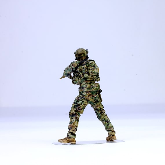 ハンドメイドペイント済みアメリカ海軍特殊部隊SEALフィギュア：1/35