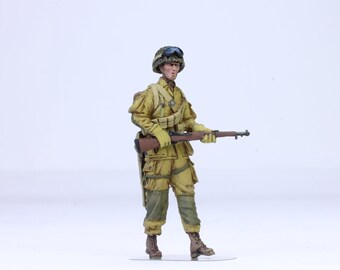 塗装済みフィギュア アメリカ空挺部隊 第101空挺師団 1:35スケール