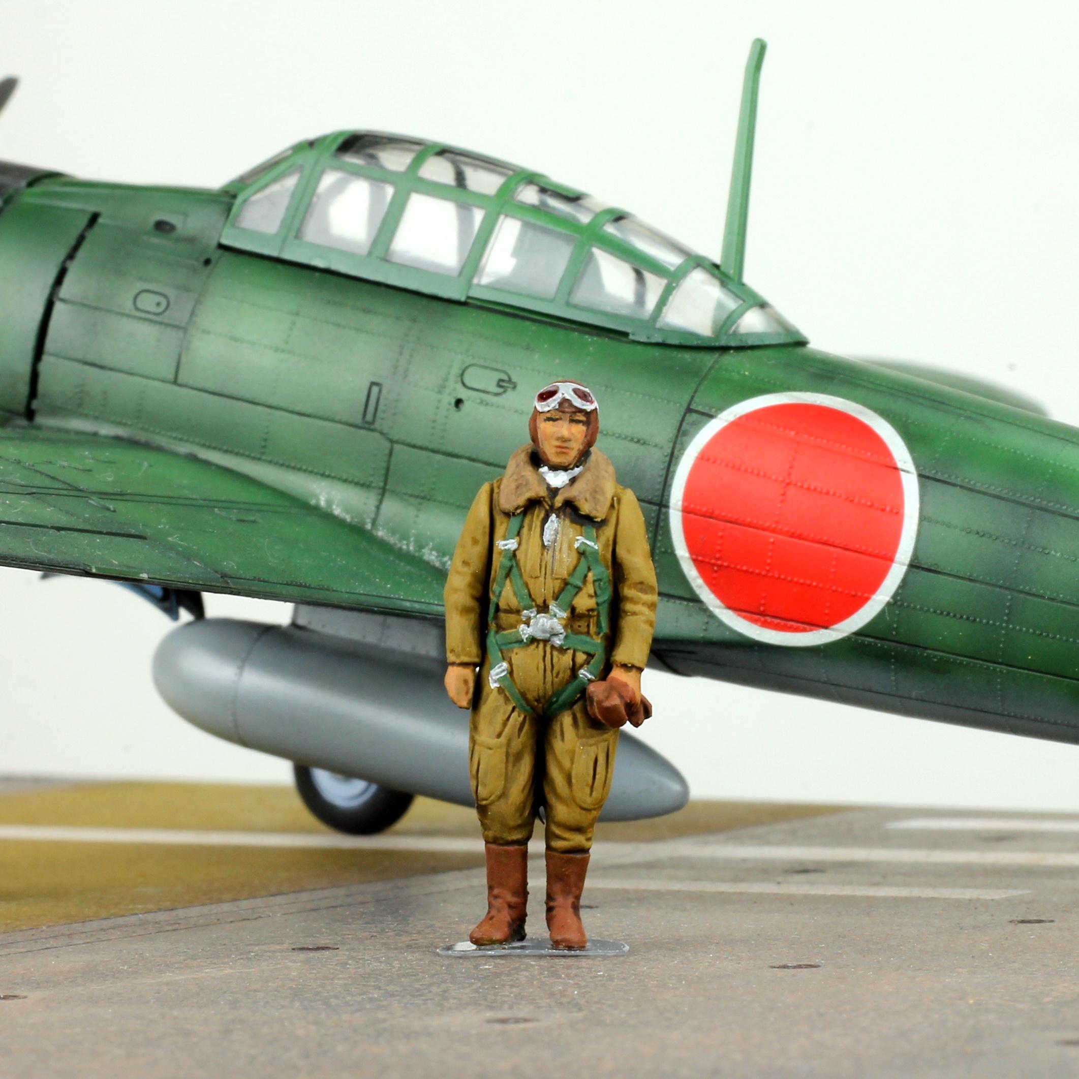 Figurine ProPainted 1:48 Pilote japonais de la Seconde Guerre