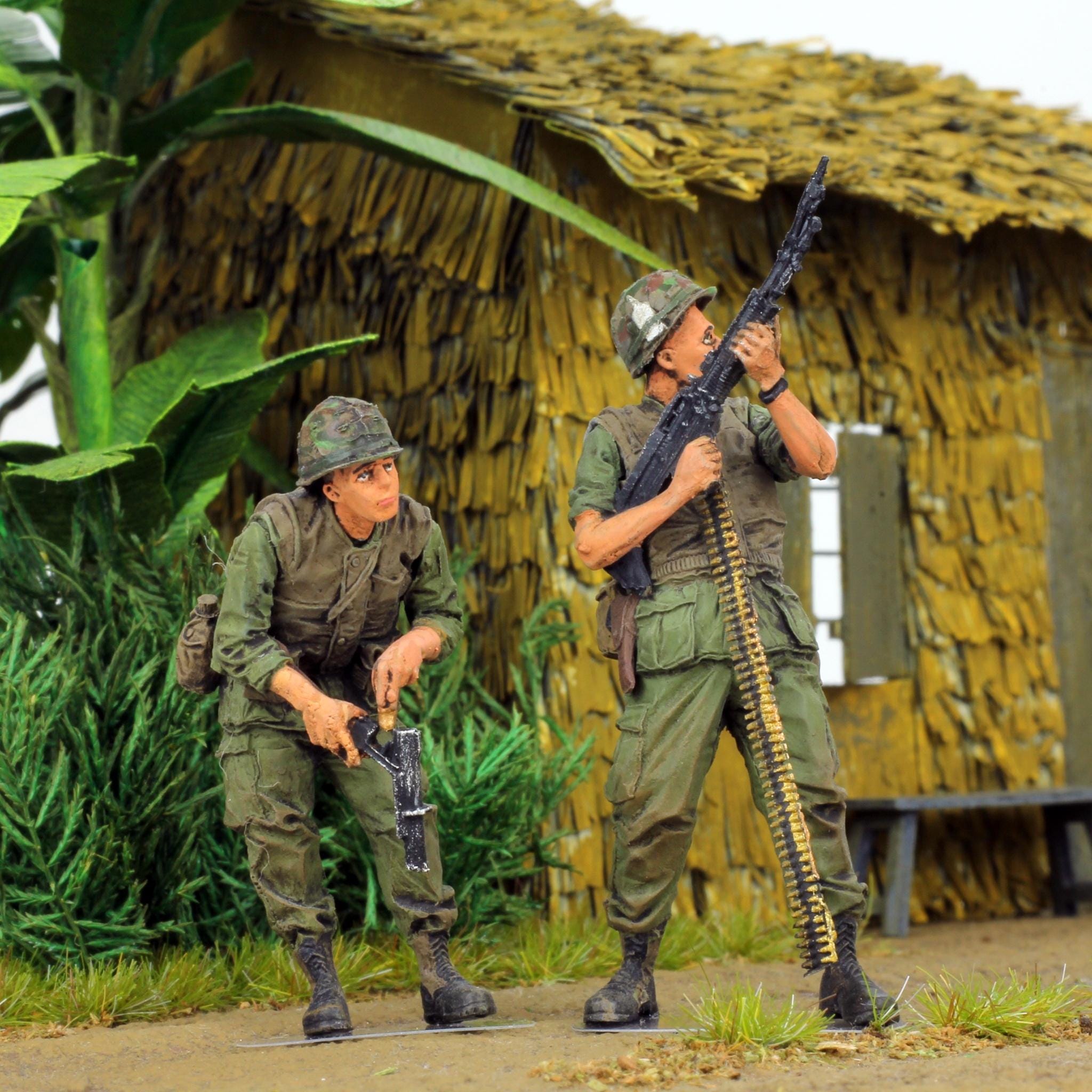 プロペイント 1/35 アメリカ海兵隊兵士モデルセット：ベトナム戦争