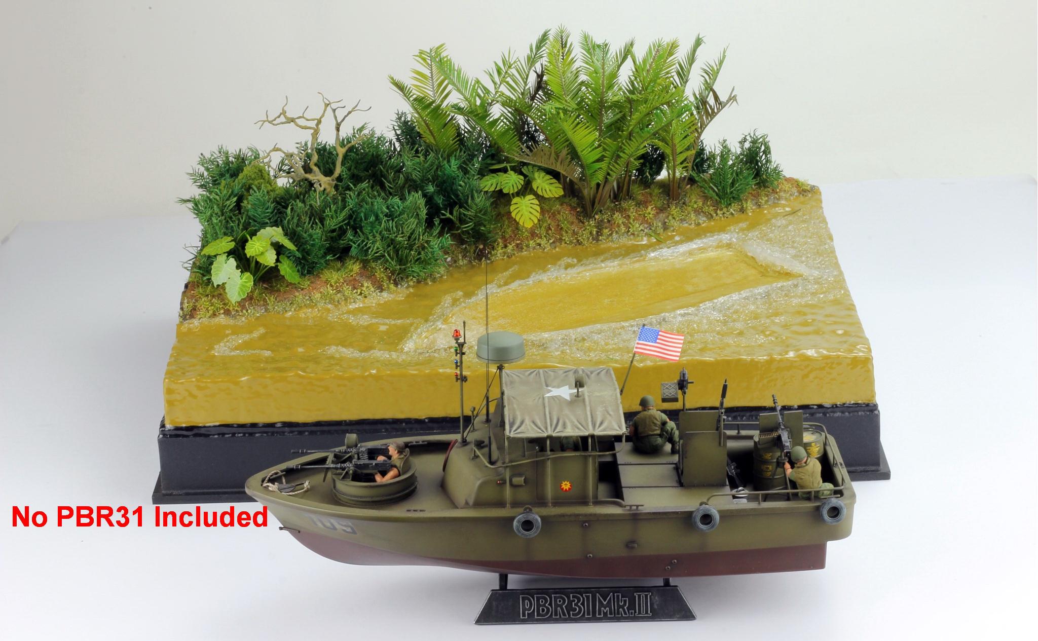 1/35 メコン川ジオラマベース：ベトナム戦争 PBR31 ピバー