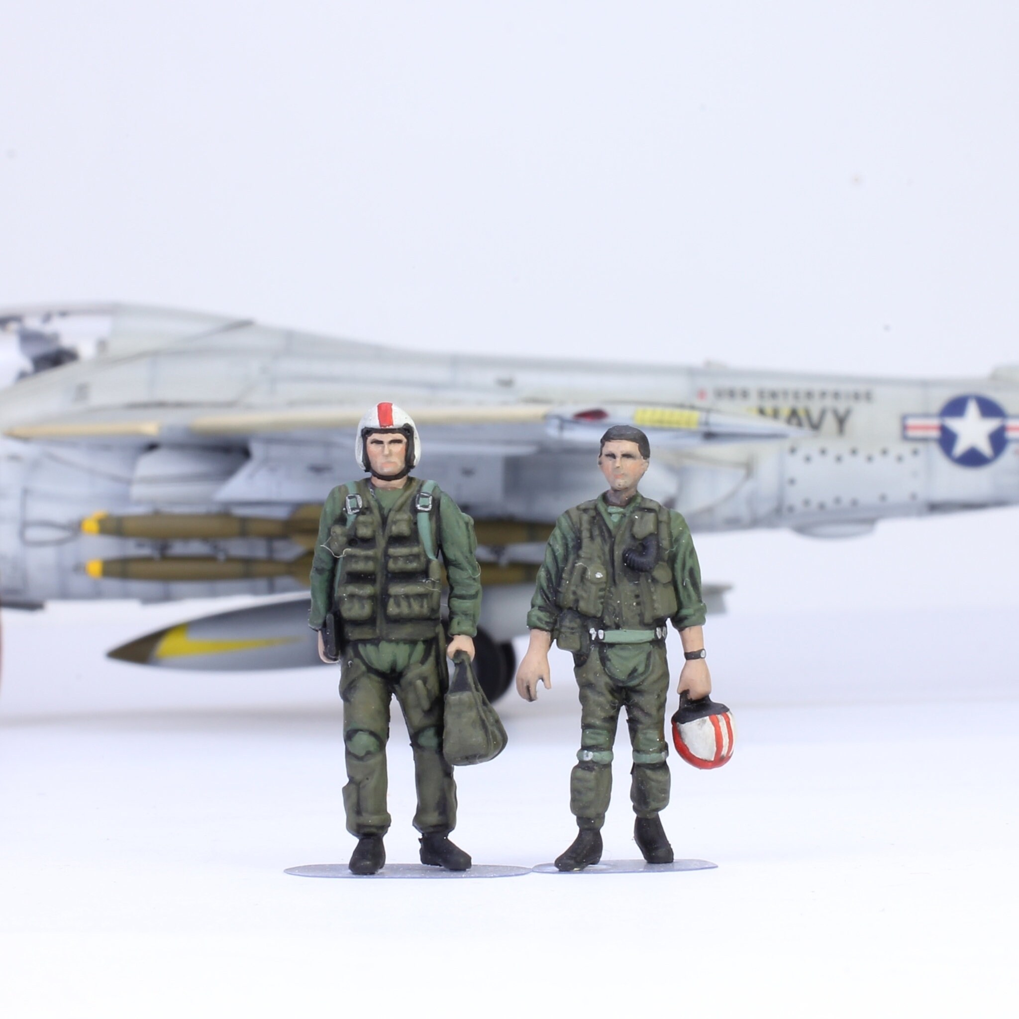 Pro-painted Set 09 1:48 Figures US Navy Aircraft Carrier Crews +