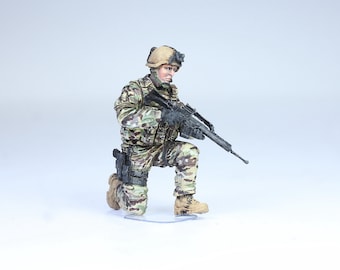 Painted US Navy Seal Figure: Multicam Camouflage, 1/35 Scale