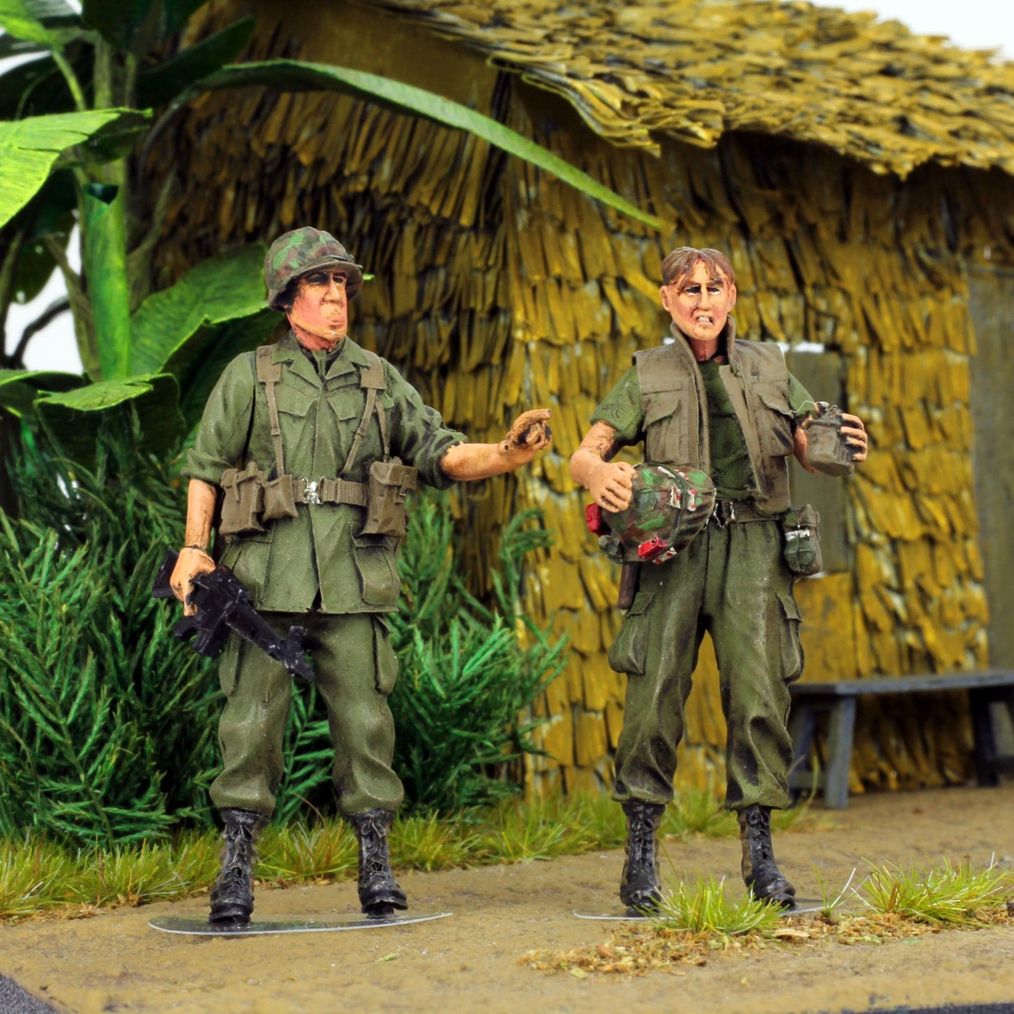 セット02 プロペイント 1/35 ベトナム戦争時の米海兵隊兵士の休息