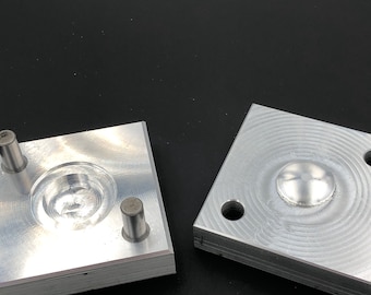 1 Inch 2-Part Flat-Top Concho Forming Die
