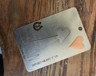 OFFSET Heart 1 1/8" Pancake Die