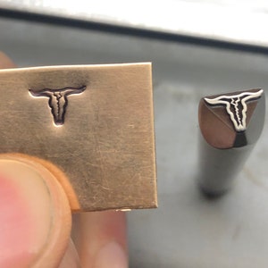 Steer Skull - Metal Stamp