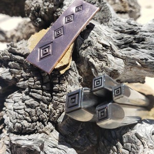 Wisdom Metal Stamp, Geometric Design for Concho Kits