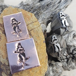 Hula Girl Metal Stamp