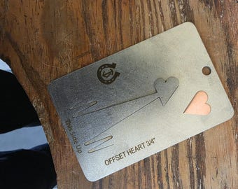OFFSET Heart 3/4" Pancake Die