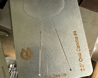 Matrice pour crêpes concho ovale n° 4 de 2,5 pouces