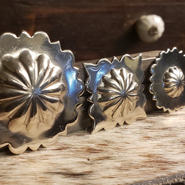 Impression Dies - Cimarron Concho-3 SIZES AVAILABLE- 1 inch, 3/4 inch & 1/2 inch diameter.  SOLD Separately or as Sets!