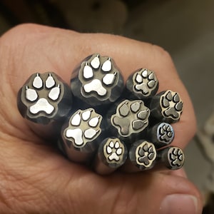 Wolf Paws- Metal Stamps