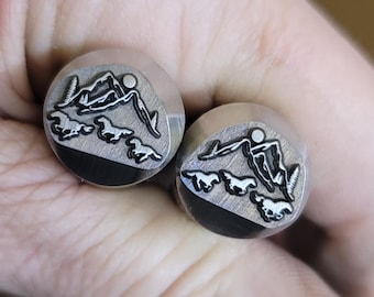 Mustangs Moonlit Run- Metal Stamps