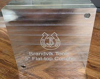 3 Inch 2 Part Flat Top Concho Forming Die