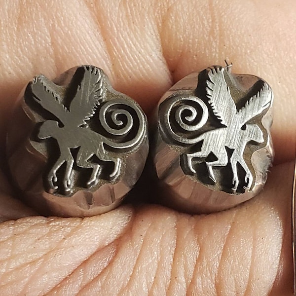Flying Monkey Stamp, High-Carbon Steel, Jewelry Making