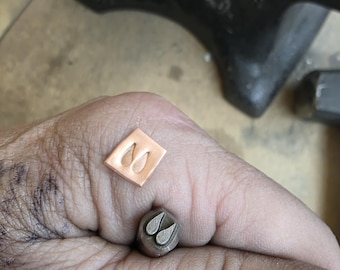 Big Horn Sheep Tracks -Metal Stamp