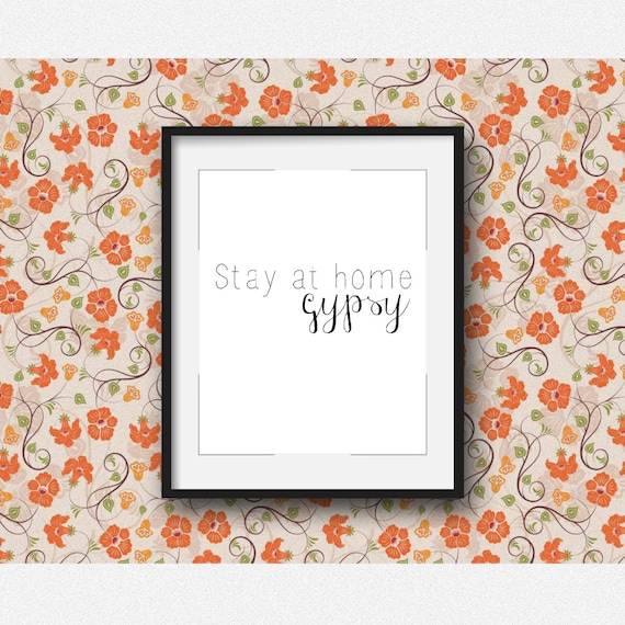 Poster quote Wall Art print gift Home Decor she has the soul of a gypsy