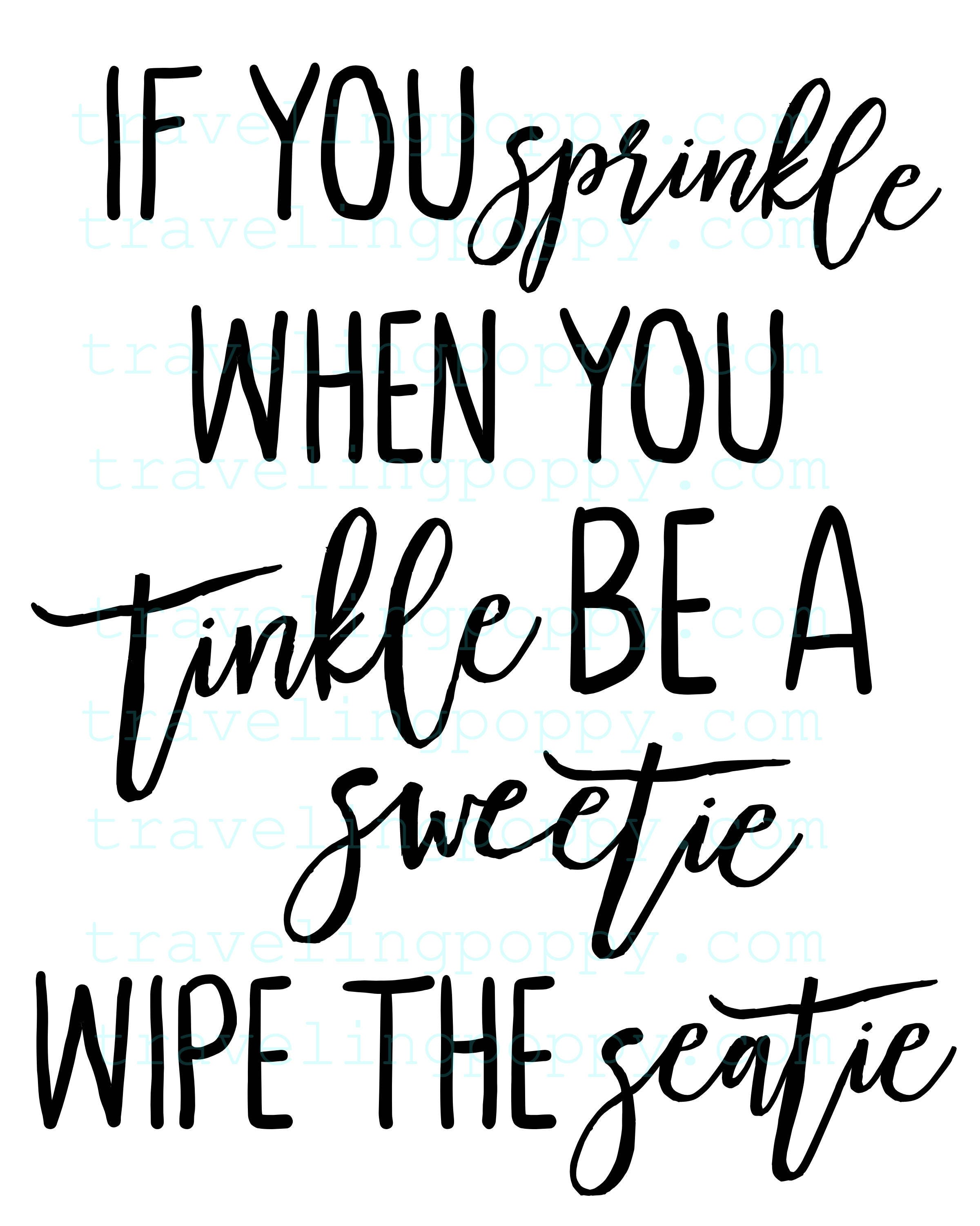 Bathroom Printable, Funny Bathroom Decor, Bathroom Sign, Digital