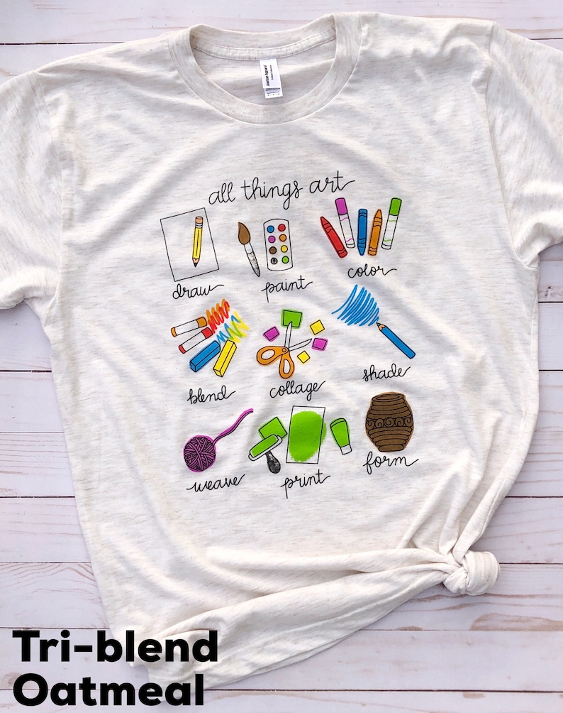 All Things Art Unisex Teacher Tshirt, Art Teacher shirt, Art Teacher Tshirt, Artdaydesigns image 8