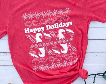 Ugly Sweater Happy Dalidays Tee Shirt, Ugly sweater tshirt, Ugly sweater art tshirt