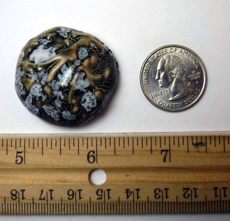 Jewelry Supplies Handmade Cabochon #777 Raku Cabochon Porcelain Ceramic Tile