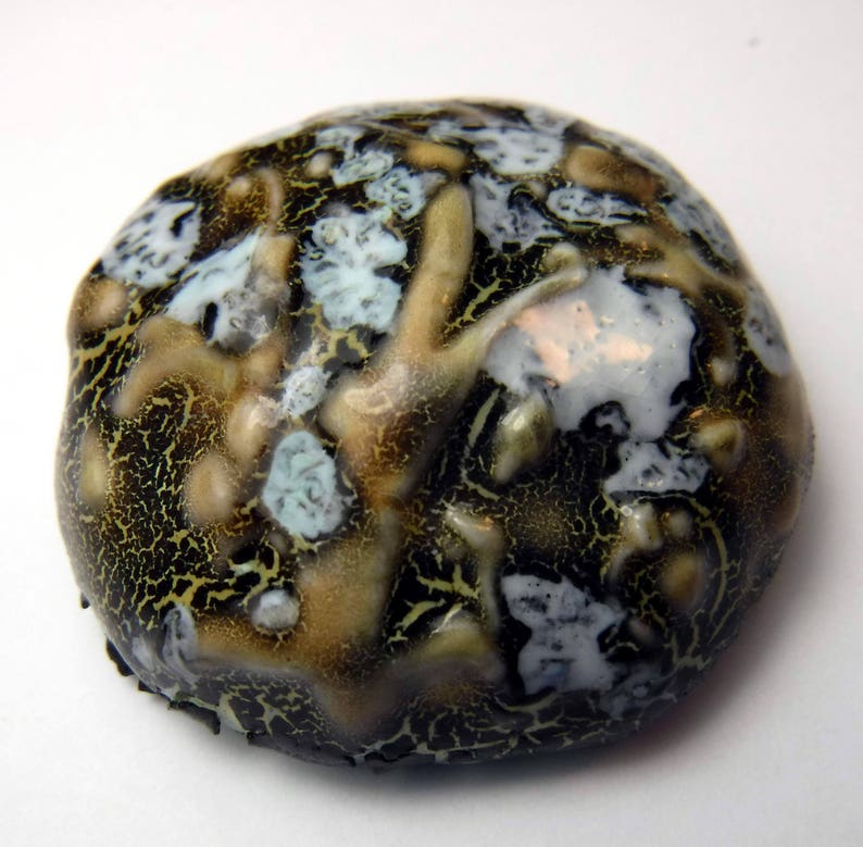 Jewelry Supplies Handmade Cabochon #777 Raku Cabochon Porcelain Ceramic Tile
