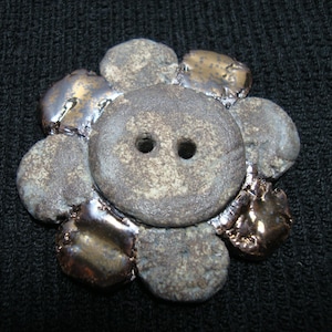 Boho Style Real Porcelain button- 1 handmade unique porcelain button, Handmade Ceramic Buttons, Knitting Supplies, Focal Button #1016