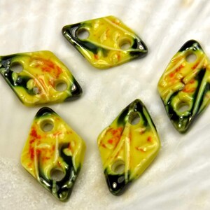 Ceramic connector beads for making jewelry - bracelets, earrings, pendants, charms / beads #835