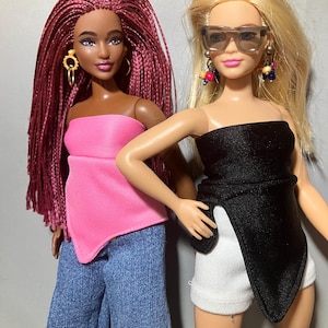 Laylee M Doll Clothes: Summer Side Angle Top