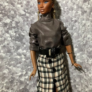 Doll Clothes Doll Plaid Slacks & Belt Laylee M Doll Clothes Free shipping USA image 7