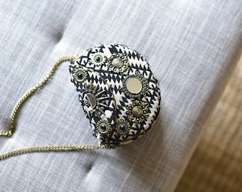 Embroidered Rajasthani bohemian music festival banjara gypsy tribal boho clutch hand bag vintage handmade indian