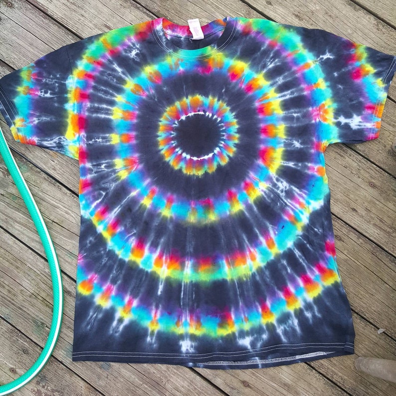 Tie Dye Tshirt Psychedelic Black Hole Tie Dye Festival | Etsy