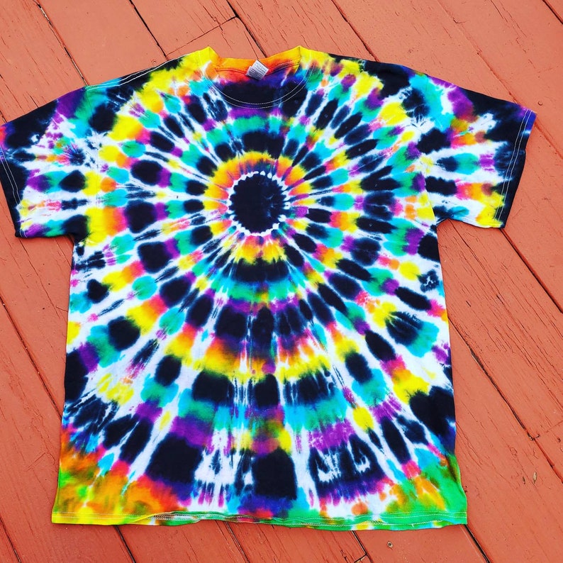 Tie Dye Tshirt Psychedelic Black Hole Tie Dye Festival - Etsy