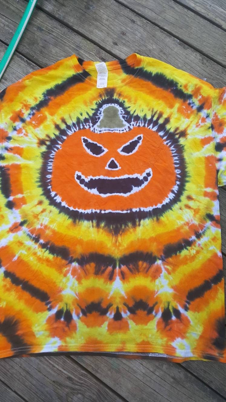 tie dye pumpkin shirt
