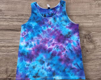 Hand Dyed Tie Dye Tank Top - Medium Men's Cotton Tank