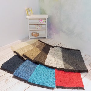 Miniature rug for Doll House scale 1/12th.