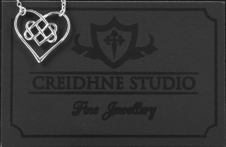 Infinity Knot Heart Day Collar Sterling Silver Very Delicate Etsy