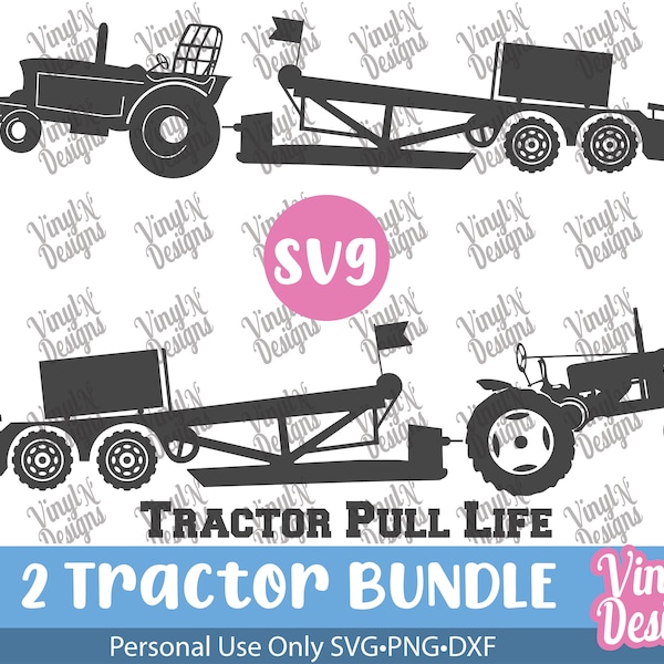 Tractor Pull Svg Bundle, Decal Sticker