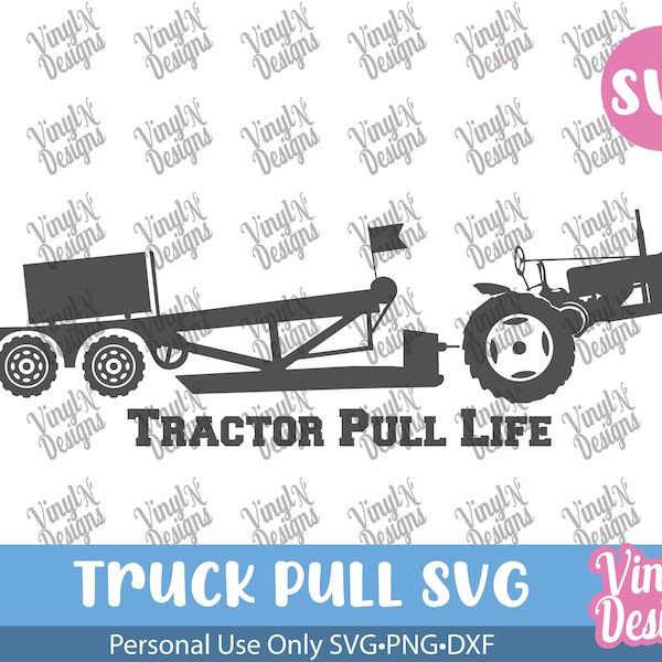 Tractor Pull Svg, Decal Sticker