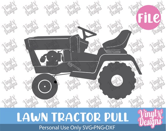Lawn Tractor Pull Svg Decal Sticker