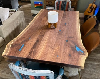 Live Edge Walnut Table