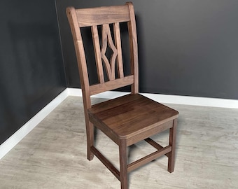 Dining Table Chair, Farm Chair, Walnut Chair, Dining Chair, Harvest Table Chair, Pedestal Chair, Matching Chair, Pedestal, Large Chair