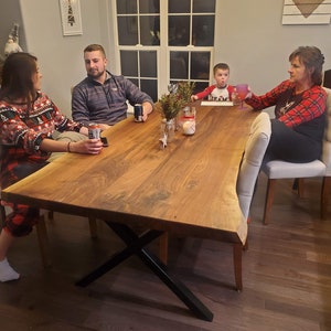 Live Edge Walnut Table, Live Edge, Dining Table, Dine Table, Farm Table, Farmhouse Table, Table, Wood Table, River Table
