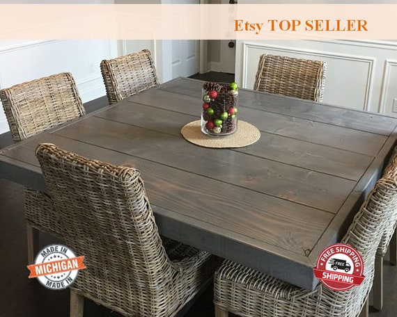 images Farm To Table Outdoor Dining Near Me farm house table dining table square farm table square etsy